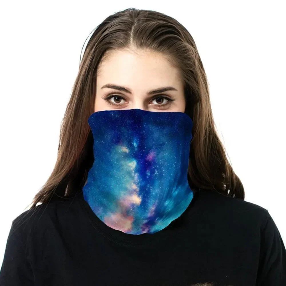 Blue Galaxy Neck Gaiter Face Mask Bandana Scarf